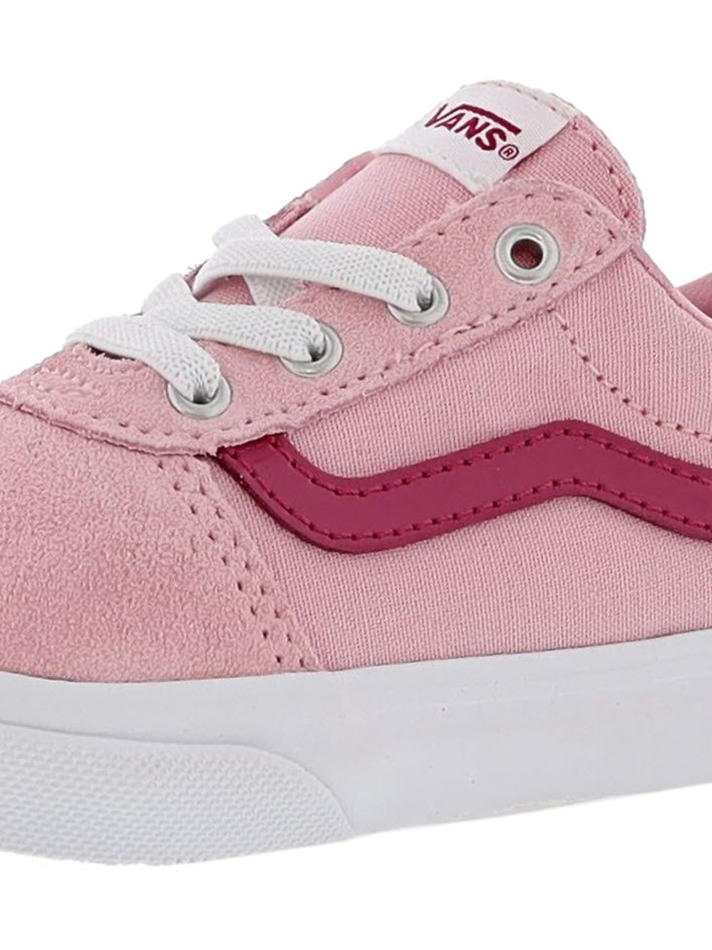 Vans Kids Pink Suede & Canvas Sneaker